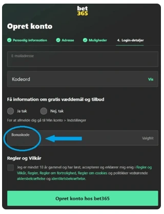 bet365 bonuskode HLTV365 